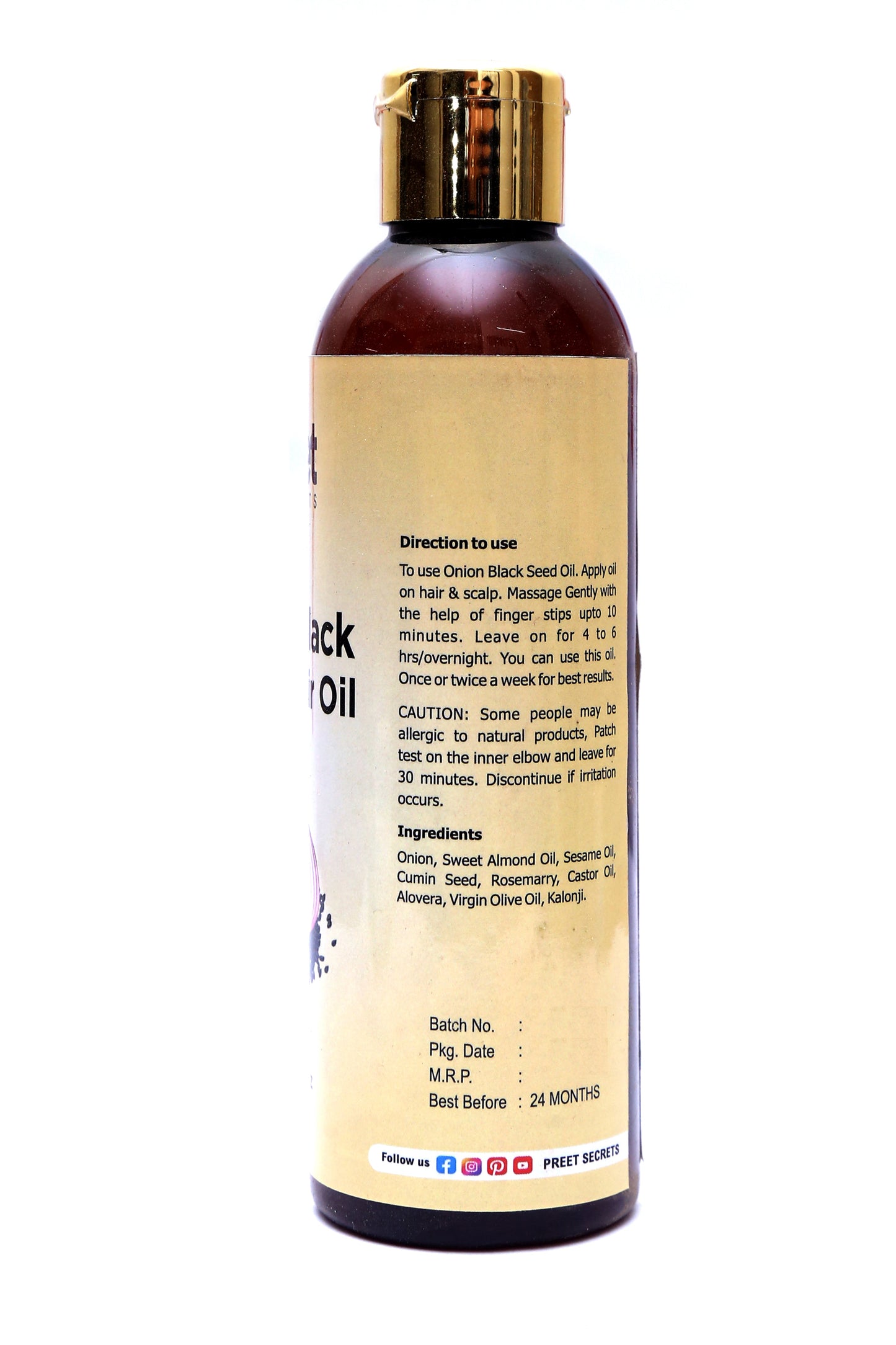 Onion Black Seeds Oil